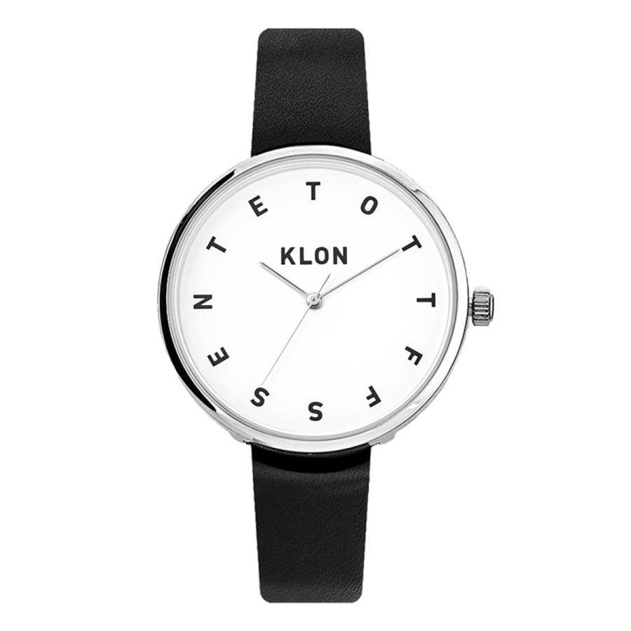 KLON 腕時計 レディース メンズ クローン おしゃれ 時計 ブランド アナログ ギフト プレゼント ALPHABET TIME [38/W-FACE/B-BELT]｜sacsbar｜02