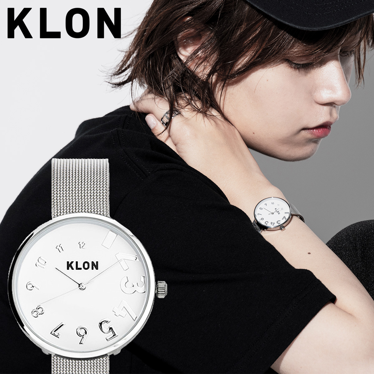 KLON 腕時計 レディース メンズ クローン おしゃれ 時計 ブランド アナログ ギフト プレゼント EDDY TIME -SILVER MESH-  Ver.SILVER 33mm