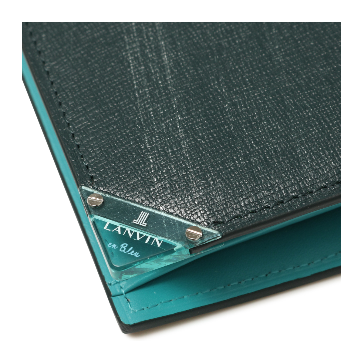 なこ　ランバン LANVIN en Bleu ランバンオンブルー 財布 二つ折り 本革 メンズ