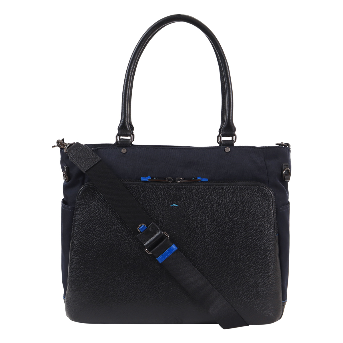 LANVIN en Blue　トートバッグ　革　A4　肩掛け　黒 LANVIN en Bleu ランバンオンブルー トートバッグ A4 肩掛け