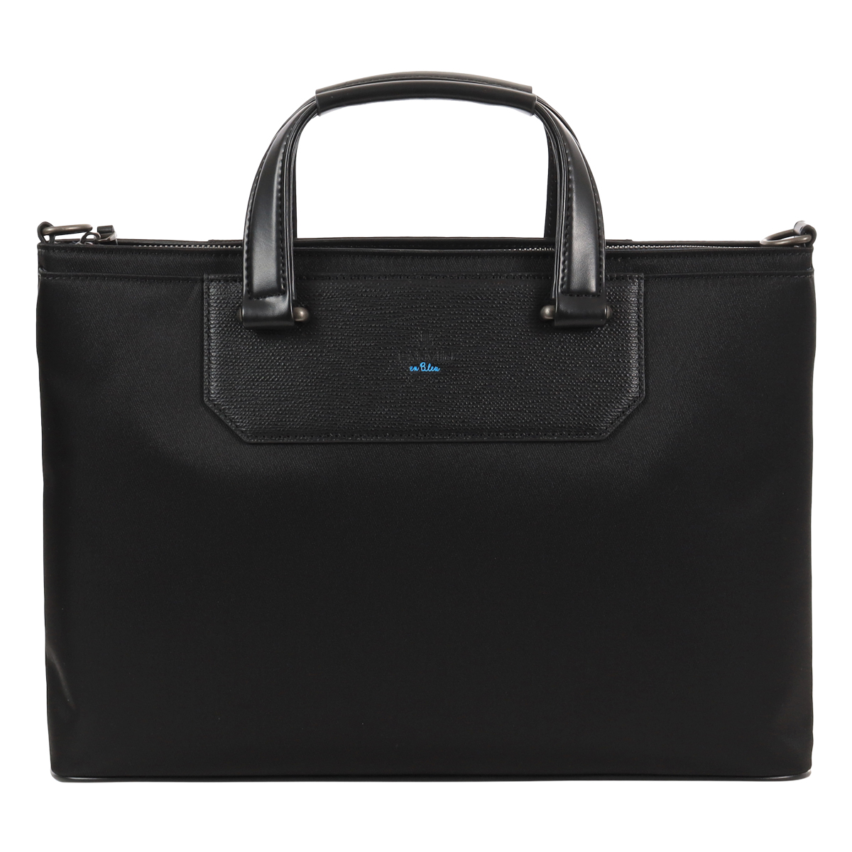 極美品 ランバン ビジネスバッグ A4可 オールレザー ネイビー PC収納 紺 ランバン オン ブルー ビジネスバッグ メンズ LANVIN en Bleu A4 2WAY
