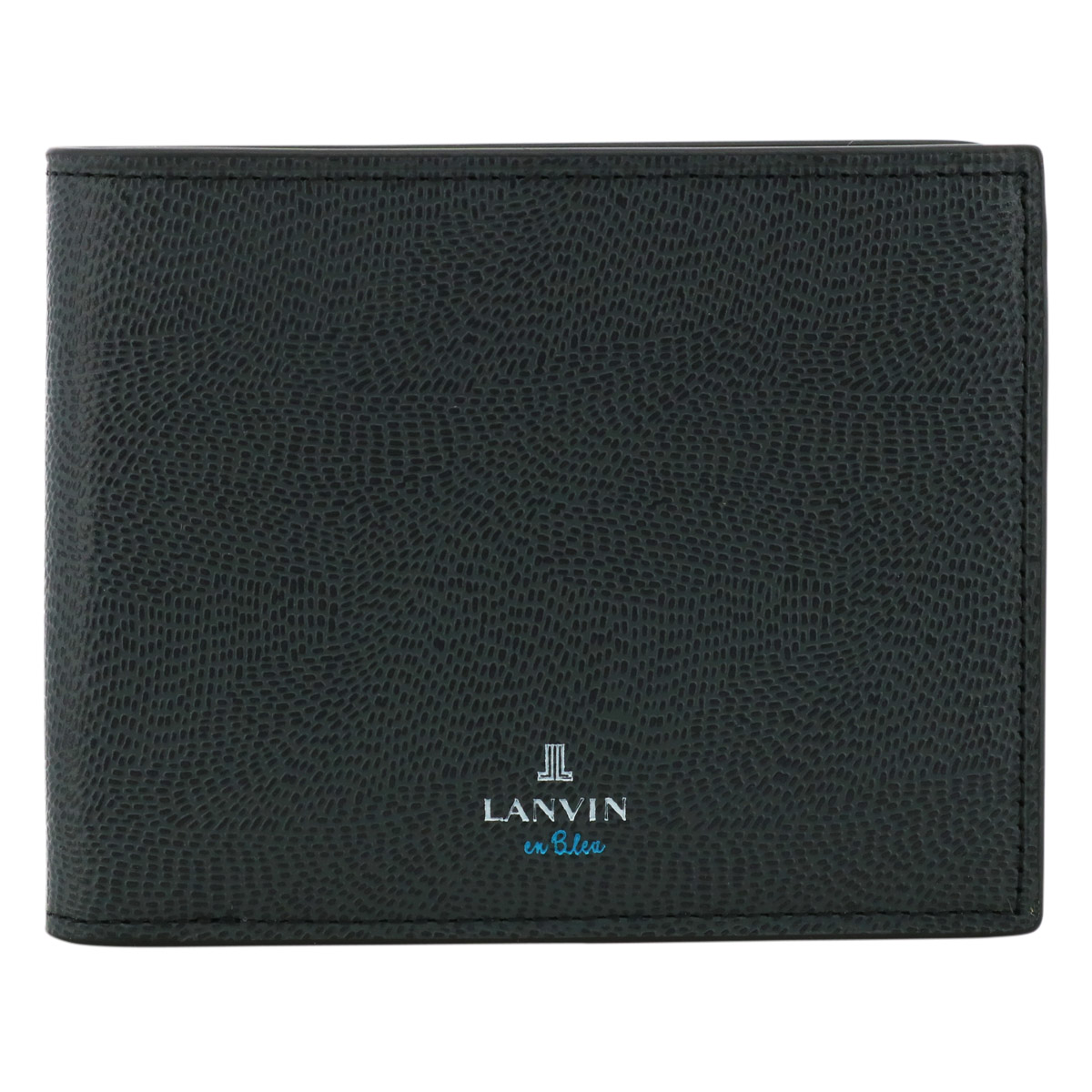 LANVIN en Bleu ランバンオンブルー 二つ折り財布 本革 レザー メンズ