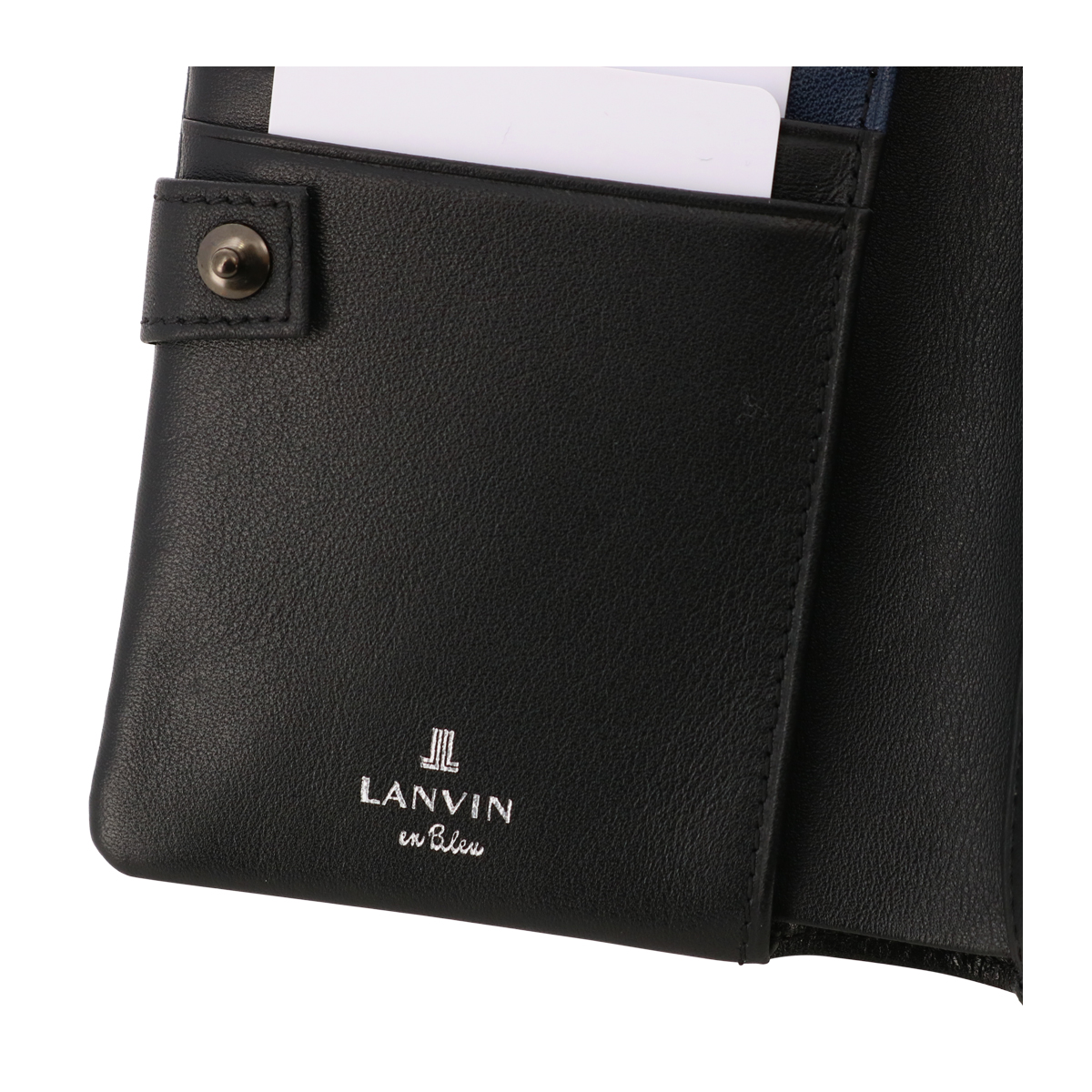 LANVIN en Bleu ランバンオンブルー 財布 二つ折り L字ファスナー 本革