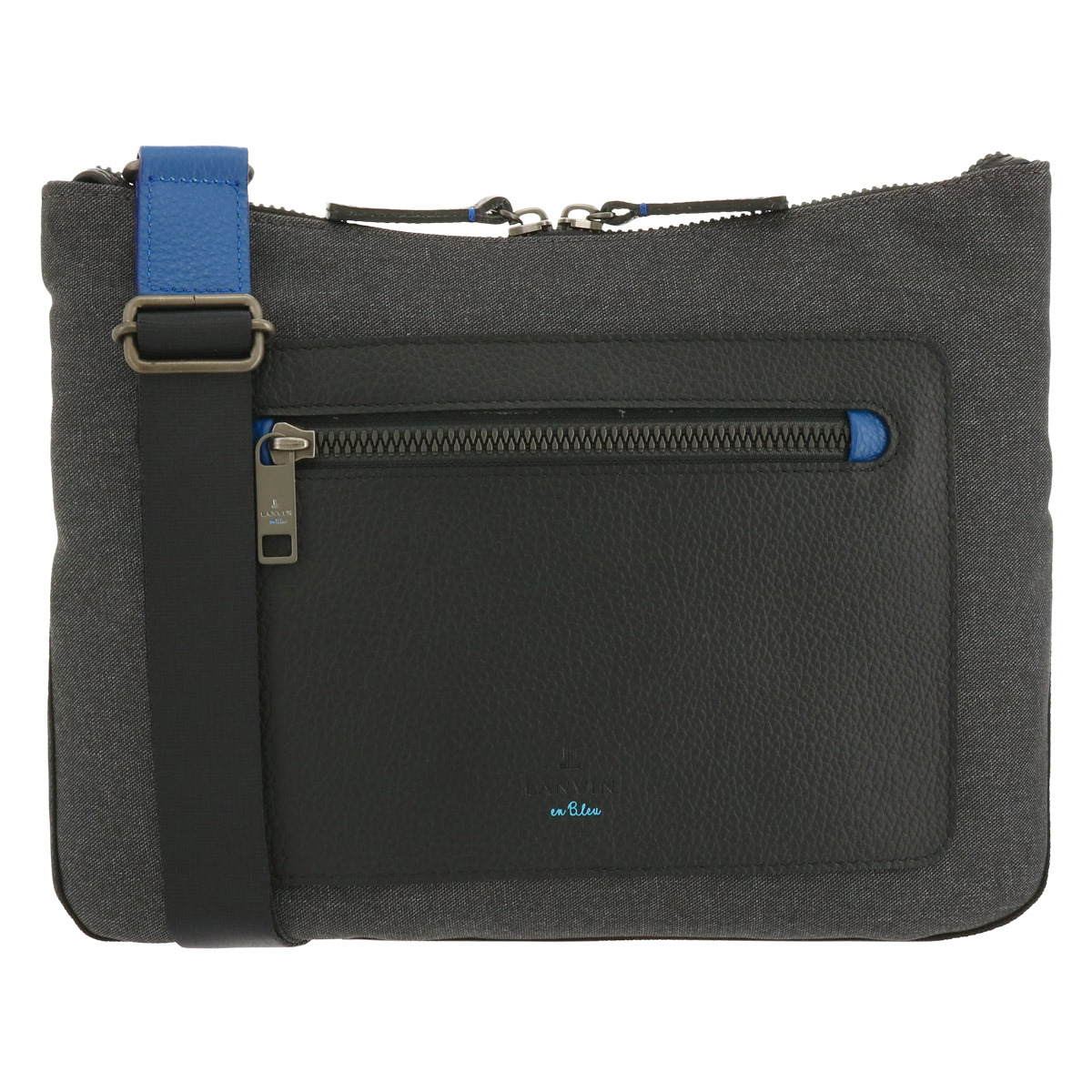 ランバン コレクション LANVIN 定価29700円 黒ショルダーバッグ B5 ランバン コレクション LANVIN 定価29700円 ショルダーバッグ B5