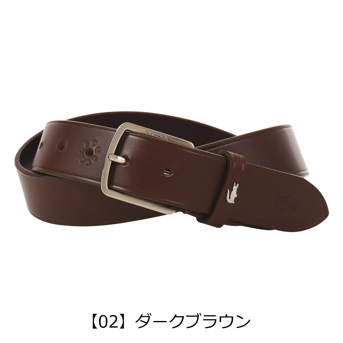LACOSTE（ラコステ） ベルト 本革 メンズ LB65610 LACOSTE 牛革 レザー