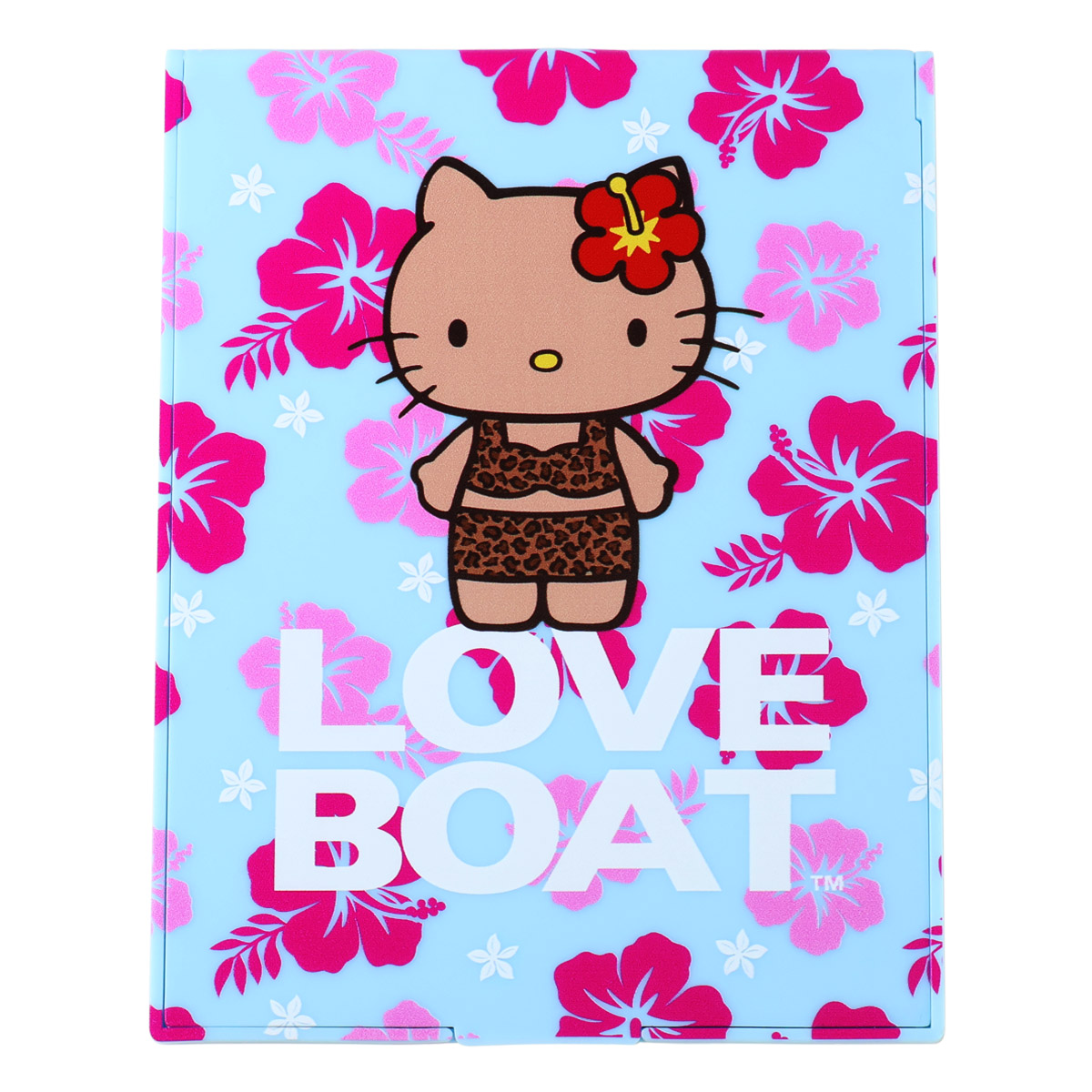 キティー鏡 sanrio（サンリオ） ハローキティ チェーン付き両面ミラー（I Love
