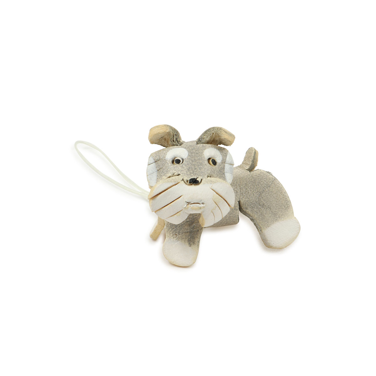 ストラップ 犬 キーホルダー 革 かわいい 本革 MG-084 日本製