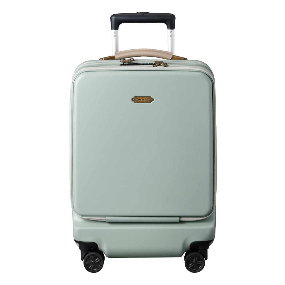 ミレスト スーツケース 34L 48cm 3.6kg フロントオープン ストッパー付き 機内持ち込み ユーティリティ MLS919 MILESTO UTILITY キャリーケース ハードキャリー｜sacsbar｜03