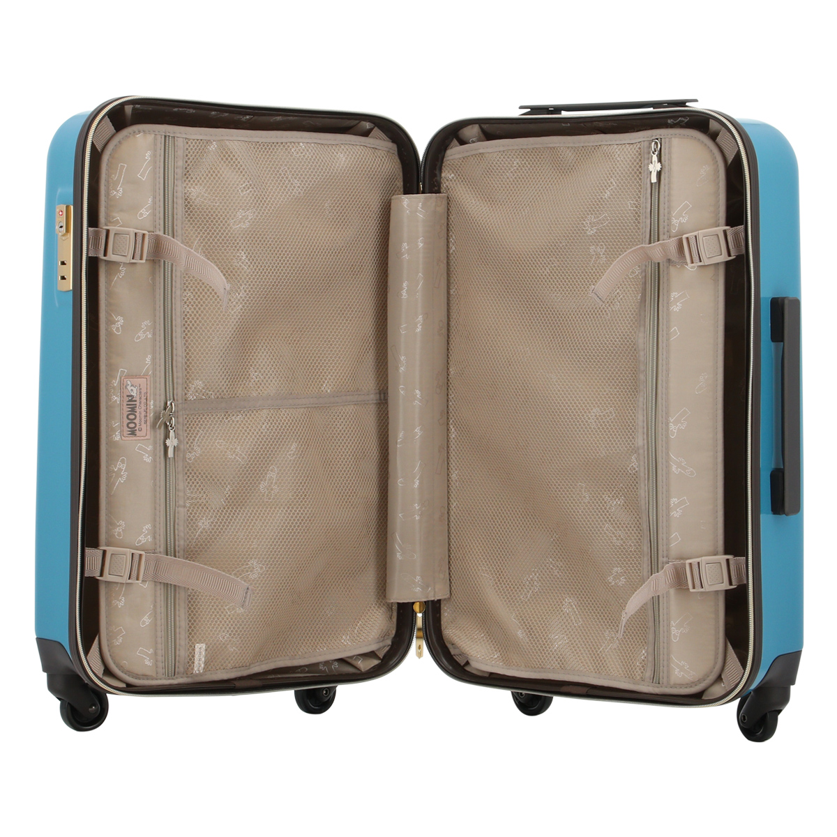 ムーミン スーツケース 44L 55.5cm 3.0kg レディース MM2-026 MOOMIN ハード ファスナー キャリーケース  TSAロック搭載 ぬいぐるみ 1年保証