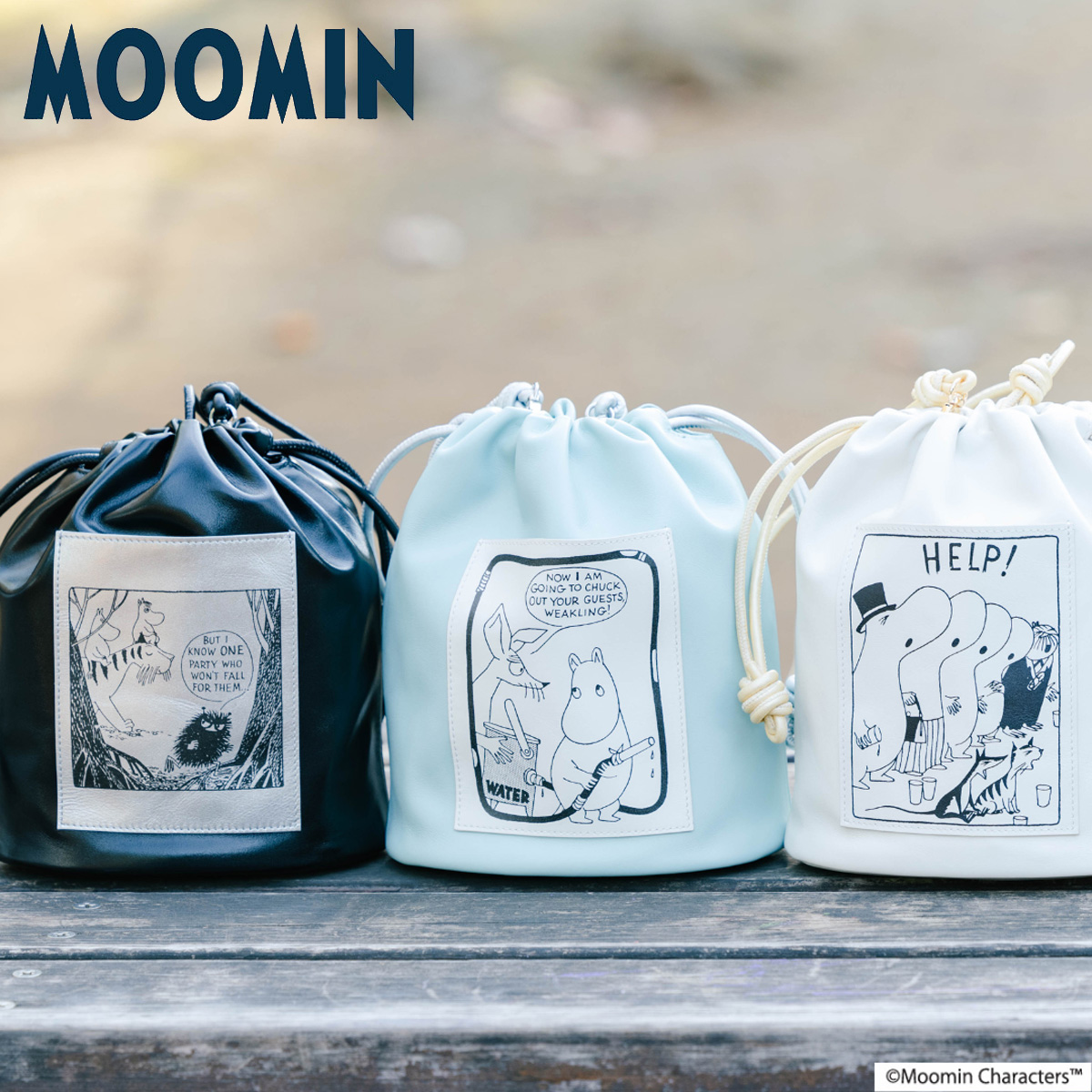 ムーミン 巾着ポシェット レディース 30001 Moomin 巾着ショルダー