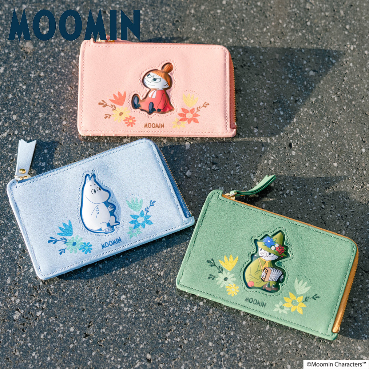 ムーミン フラグメントケース L字ファスナー レディース 30002 Moomin