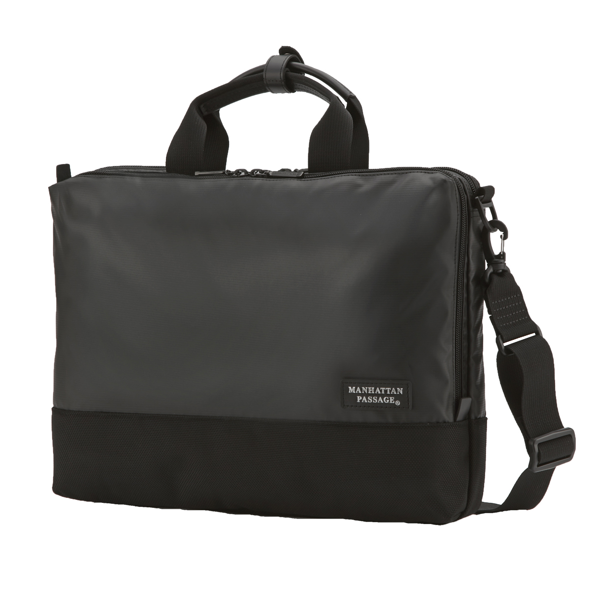 【美品】MANHATTAN PASSAGE ビジネスバッグ 2Way ブラック MANHATTAN PASSAGE 最大P+16% マンハッタンパッセージ Manhattan