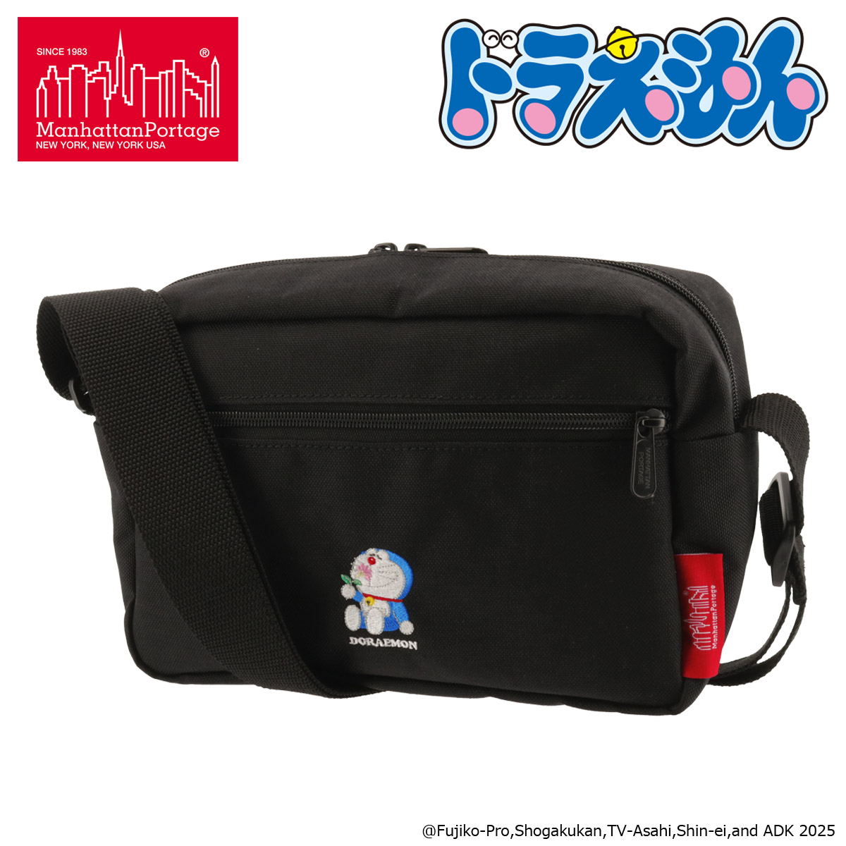 【レビュー投稿で+5％還元】マンハッタンポーテージ ドラえもん ショルダーバッグ 肩掛け 斜め掛け 小さめ コンパクト 横型 メンズ レディース MP1401L2DORA25 Manhattan Portage お出掛け 旅行 カジュアル キャラクター 男女兼用 おしゃれ かわいい Manhattan Portage（マンハッタンポーテージ） ドラえもん ショルダー