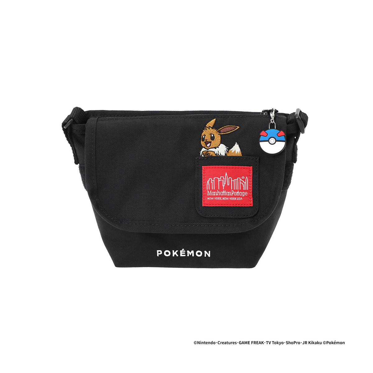 マンハッタンポーテージ ショルダーバッグ Pok?mon メンズ レディース  MP1602KIDSFZPPKMN25 ポケモン manhattanportage イーブイ ミニショルダー Manhattan Portage（マンハッタンポーテージ） ショルダーバッグ Pok