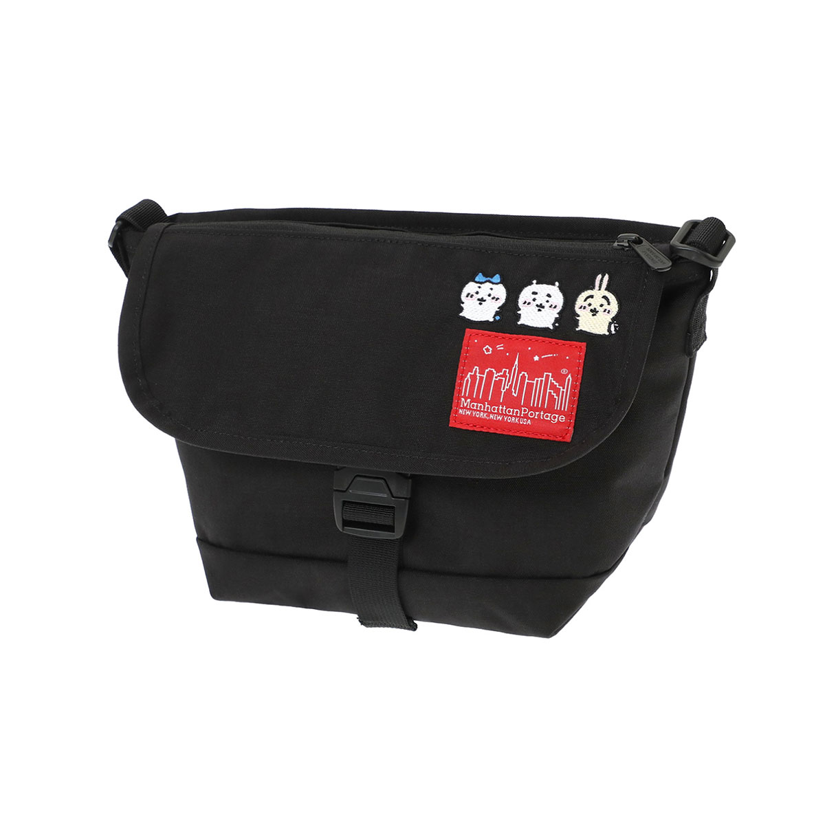 マンハッタンポーテージ ちいかわ ショルダーバッグ MP1603FZPCKW26 manhattanportage メッセンジャーバッグ ハチワレ うさぎ 刺繍 コラボの画像