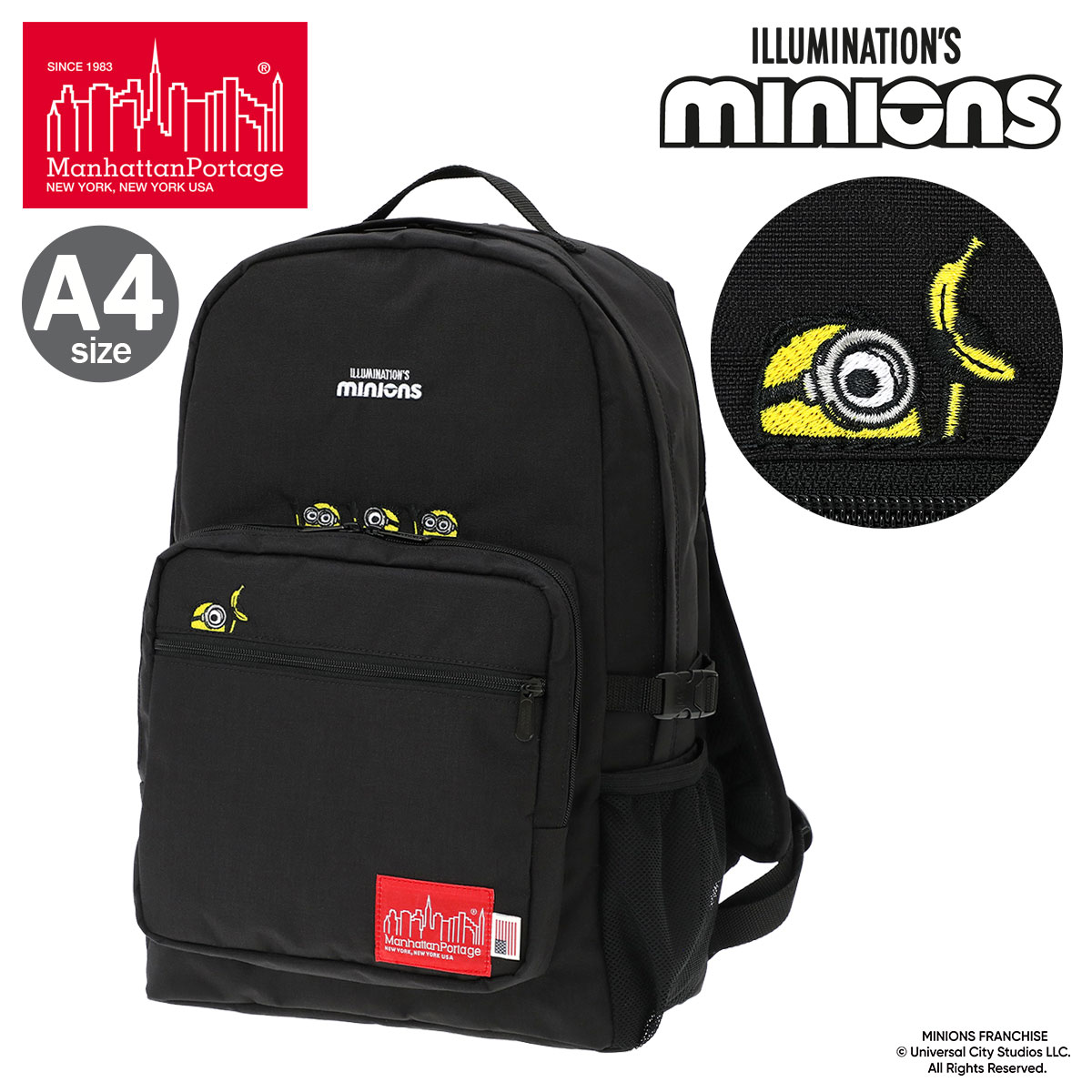 マンハッタンポーテージ レッドレーベル ミニオン リュック A4 怪盗 マンハッタンポーテージ レッドレーベル ミニオン リュック A4 怪盗
