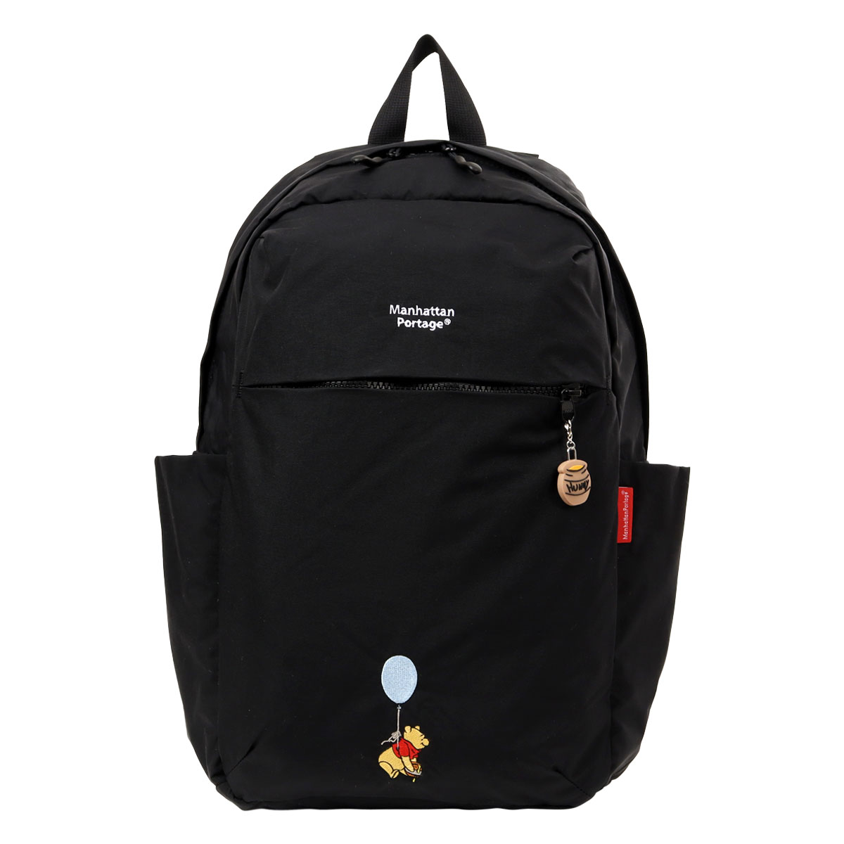 Manhattan Portage ブラックリュック くまのプーさん マンハッタンポーテージ レッドレーベル くまのプーさん コラボ POOH