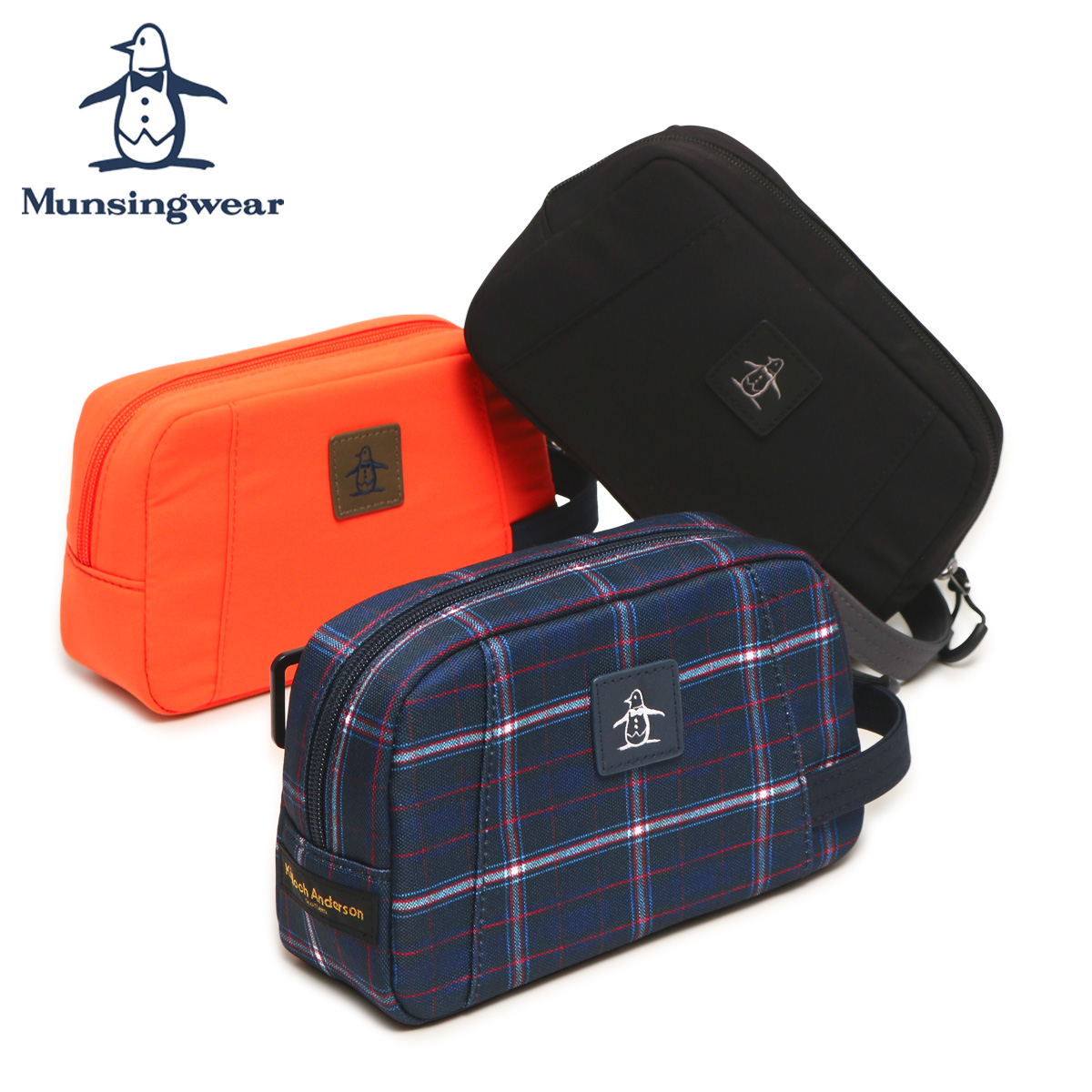 Munsingwear（マンシングウェア） ポーチ カートポーチ ラウンドポーチ