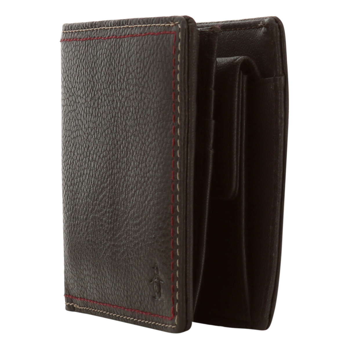 Munsingwear（マンシングウェア） 二つ折り財布 本革 片マチ メンズ