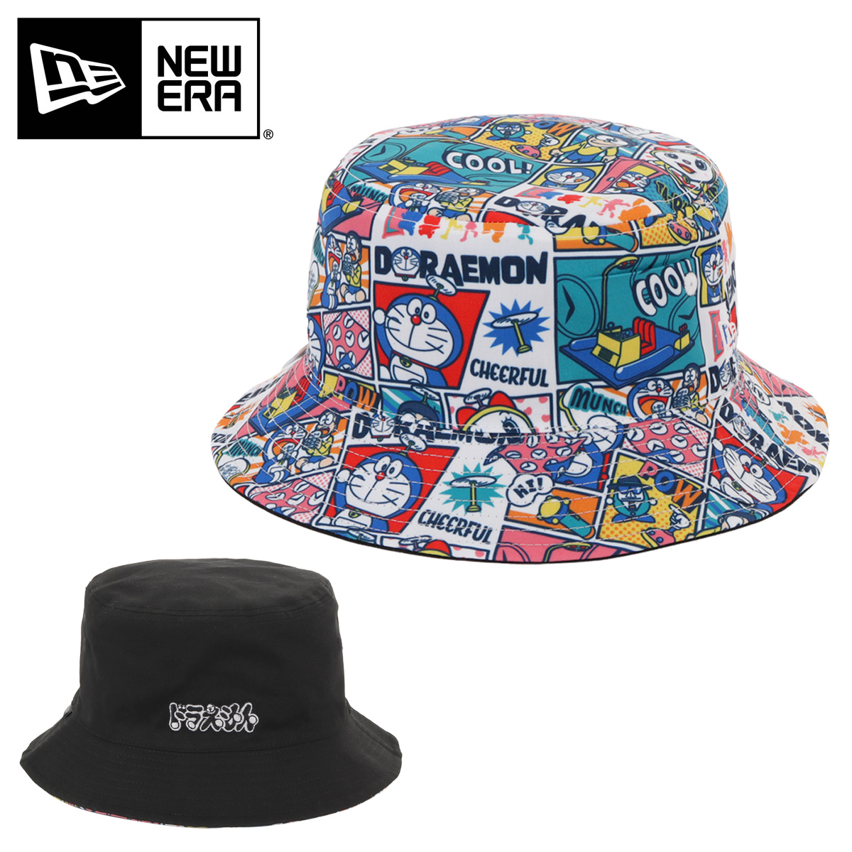 NEW ERA（ニューエラ） ドラえもん バケットハット 帽子 リバーシブル