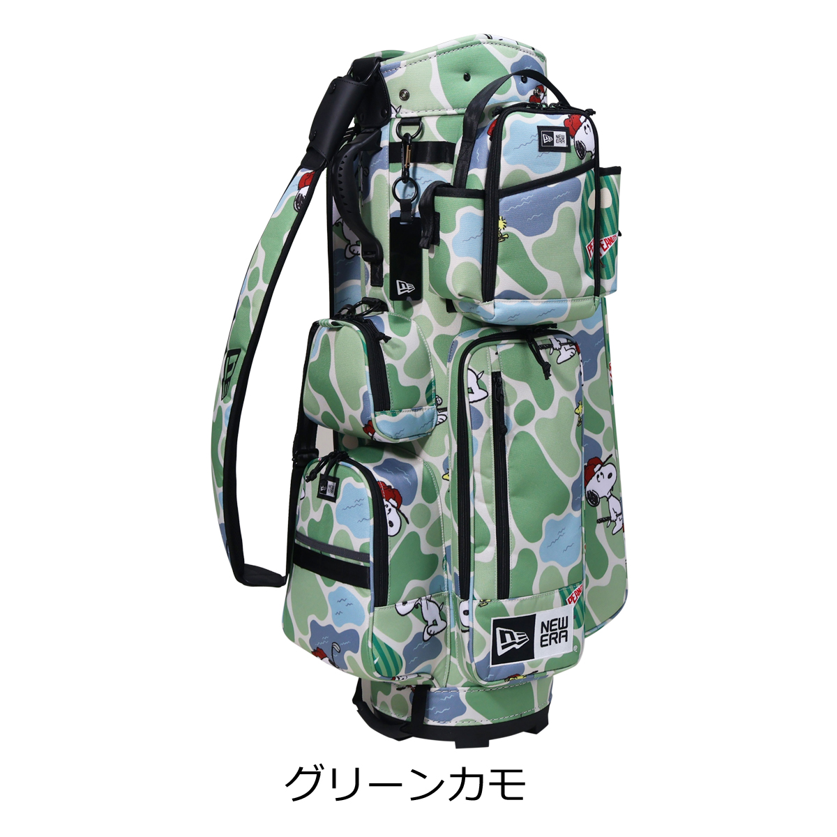 ニューエラ ゴルフキャディバッグ 迷彩柄 NEW ERA ニューエラ ゴルフ キャディバッグ カート型 5分割 9型