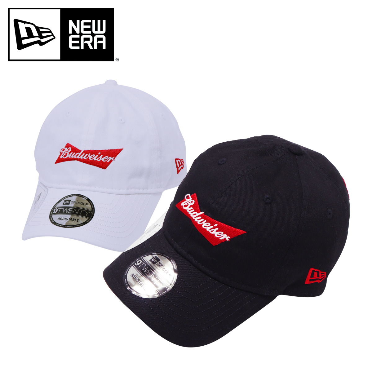 NEW ERA ニューエラ ゴルフ キャップ バドワイザー ボウタイロゴ