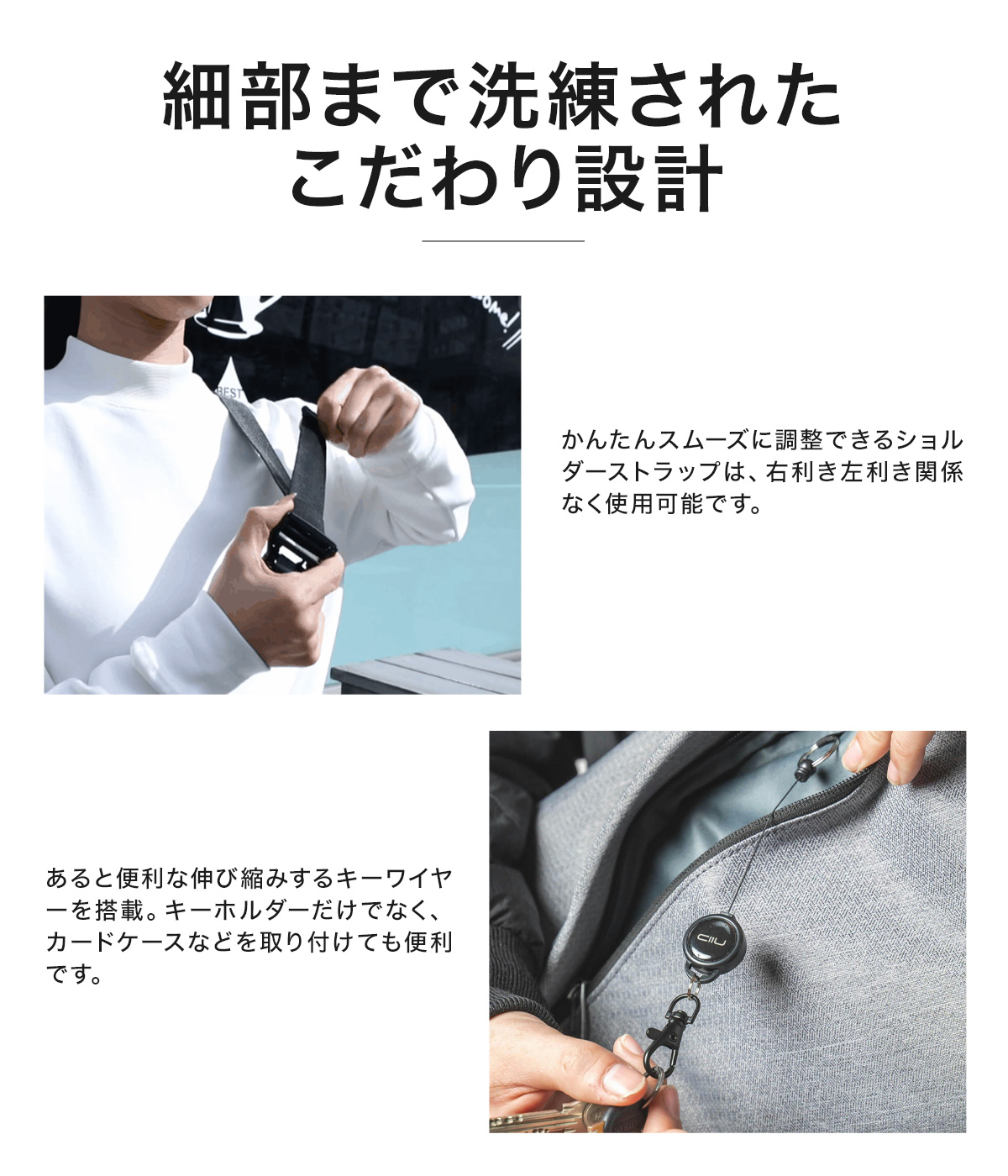 NIID ニード ボディバッグ メンズ レディース R0 PLUS PRO