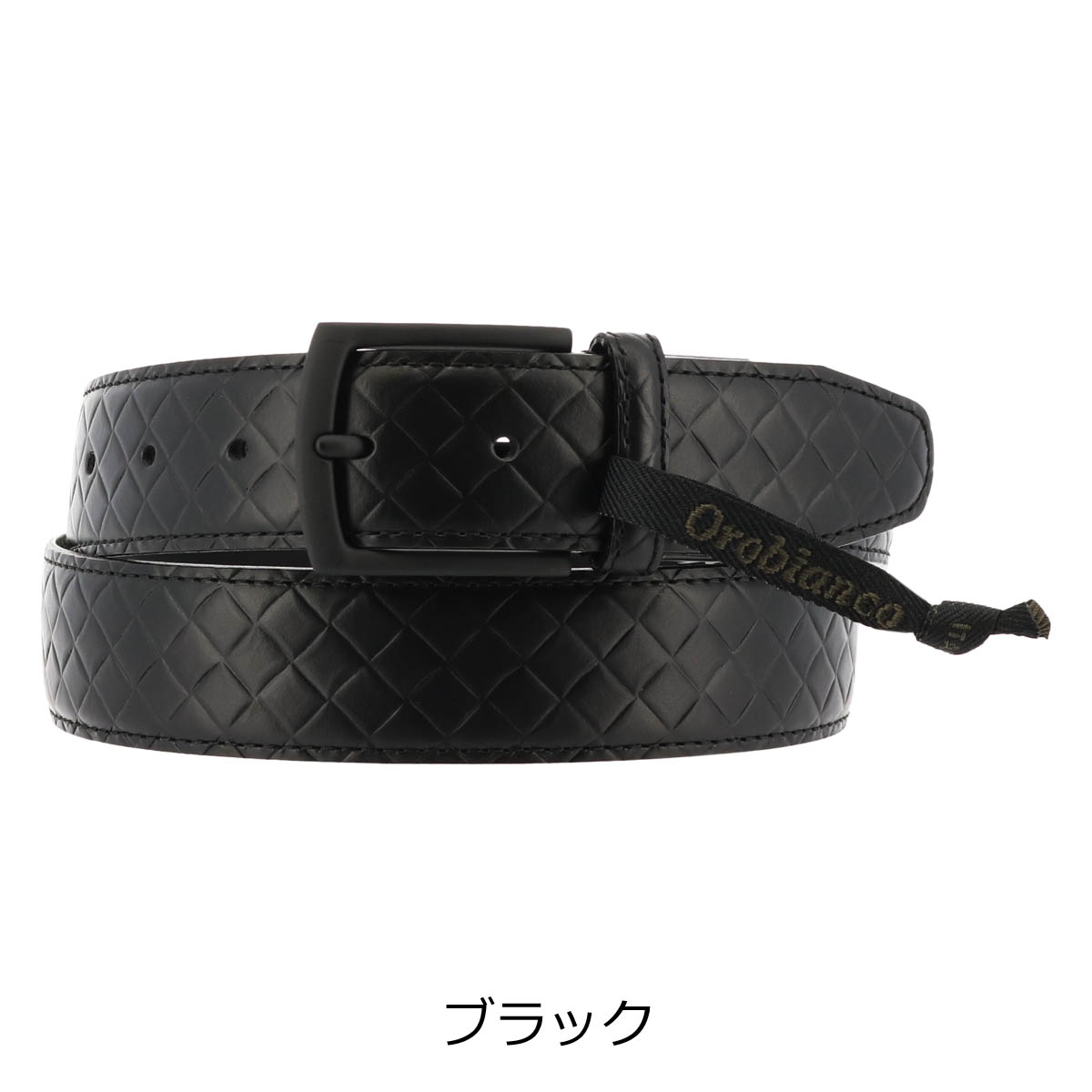 Orobianco（オロビアンコ） ベルト 本革 レザー ブラックシリーズ
