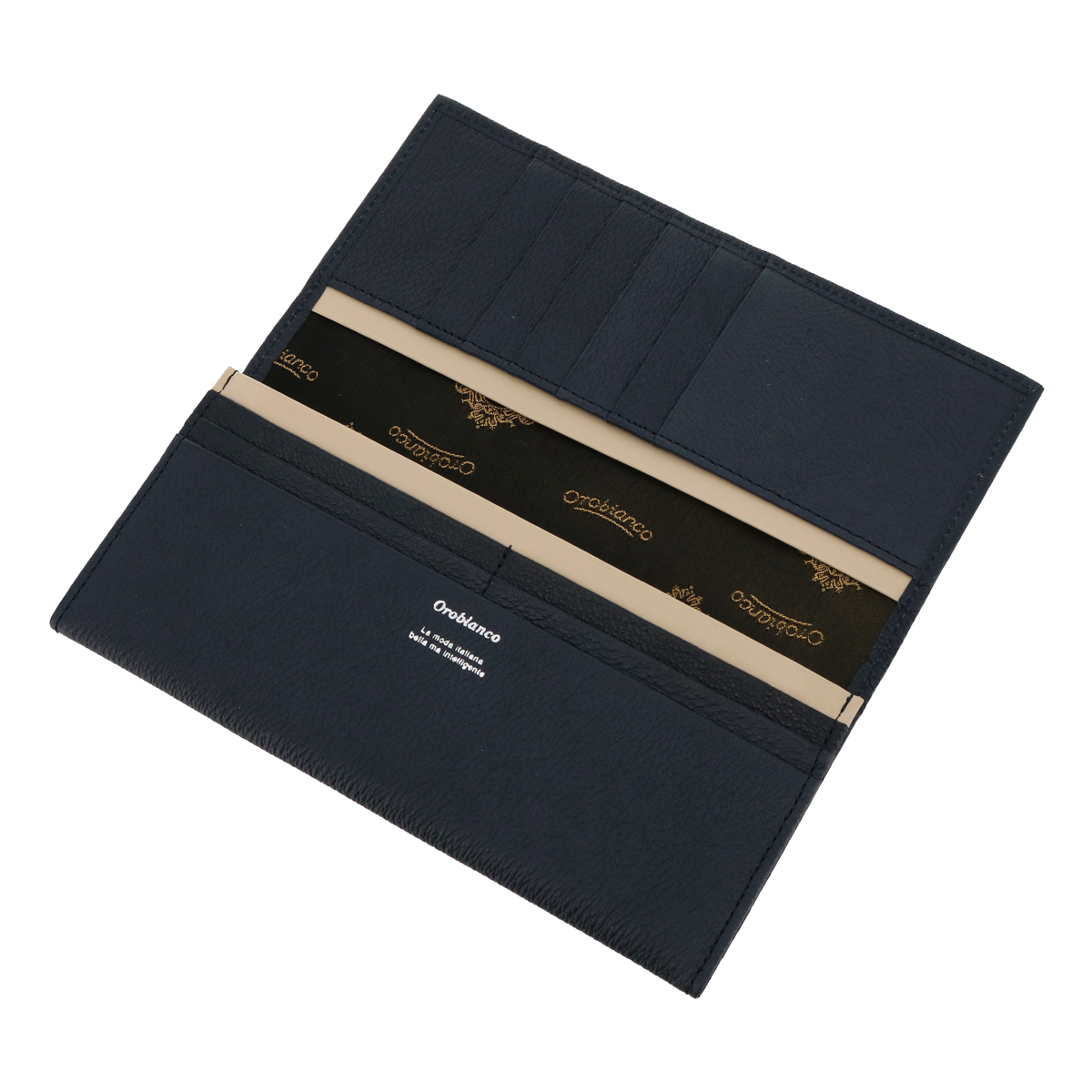 Orobianco（オロビアンコ） 長財布 かぶせ 本革 メンズ ポインテッド