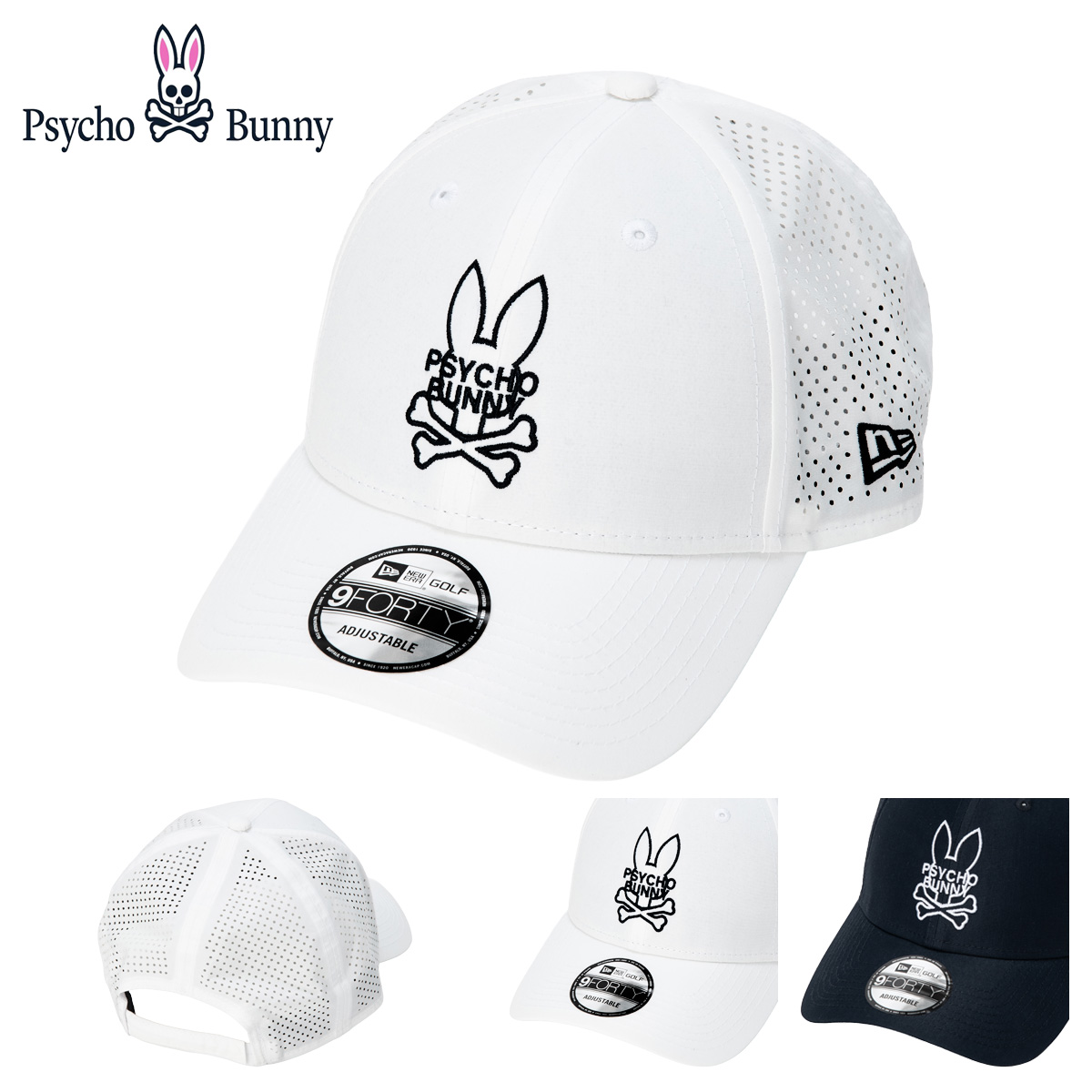 Psycho Bunny（サイコバニー） ニューエラ ゴルフ キャップ コラボ