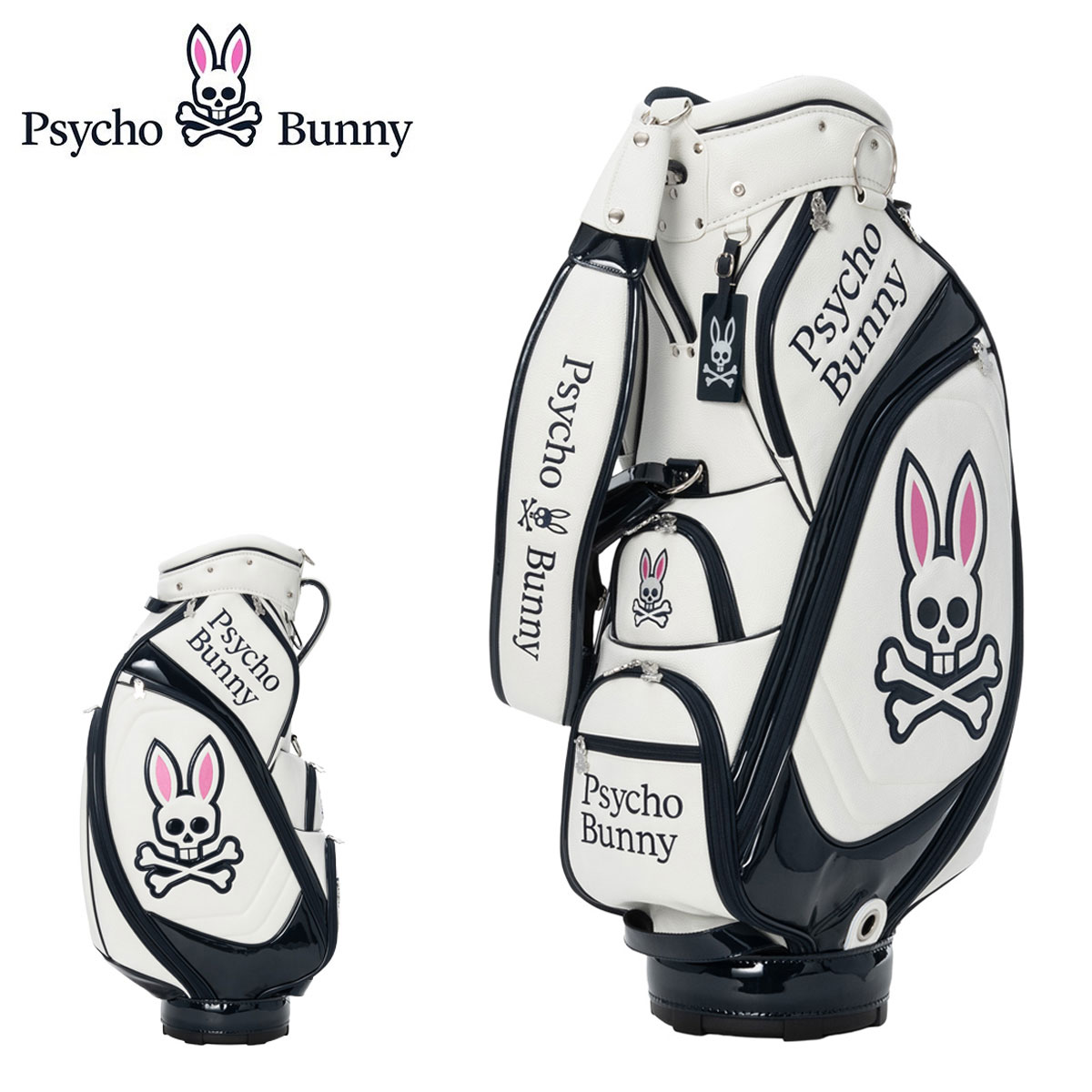 Psycho Bunny（サイコバニー） ゴルフ キャディバッグ 9.0型 5分割 約