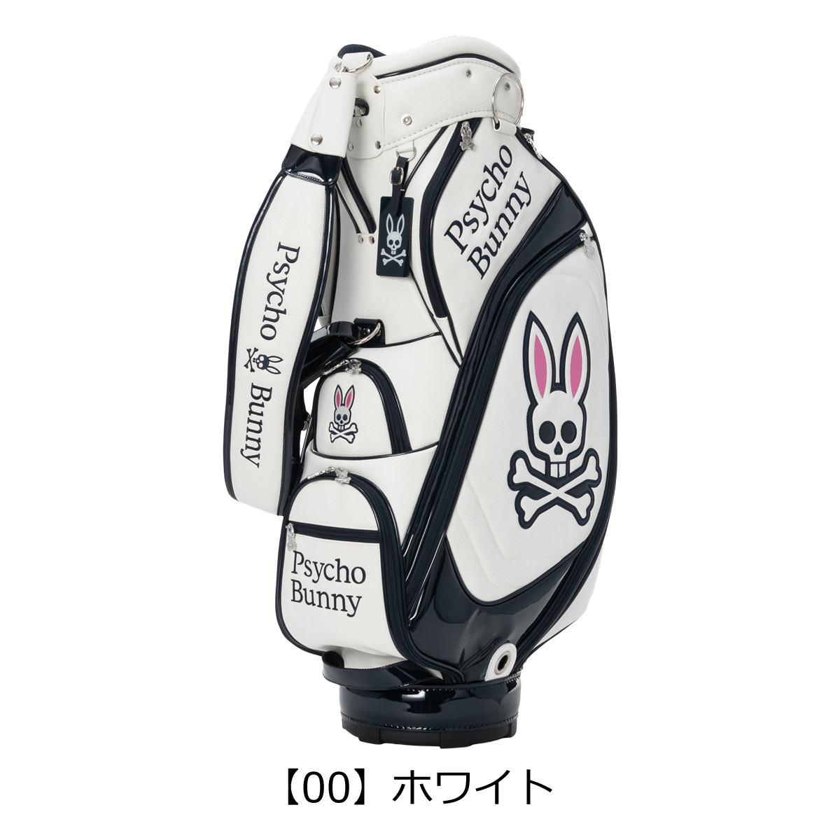 Psycho Bunny（サイコバニー） ゴルフ キャディバッグ 9.0型 5分割 約