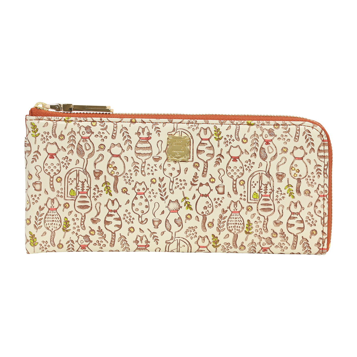 efffy 長財布 L字ファスナー 友禅染 【新品未使用】 efffy（エフィー） 長財布 L字ファスナー レディースPD3-042 efffy