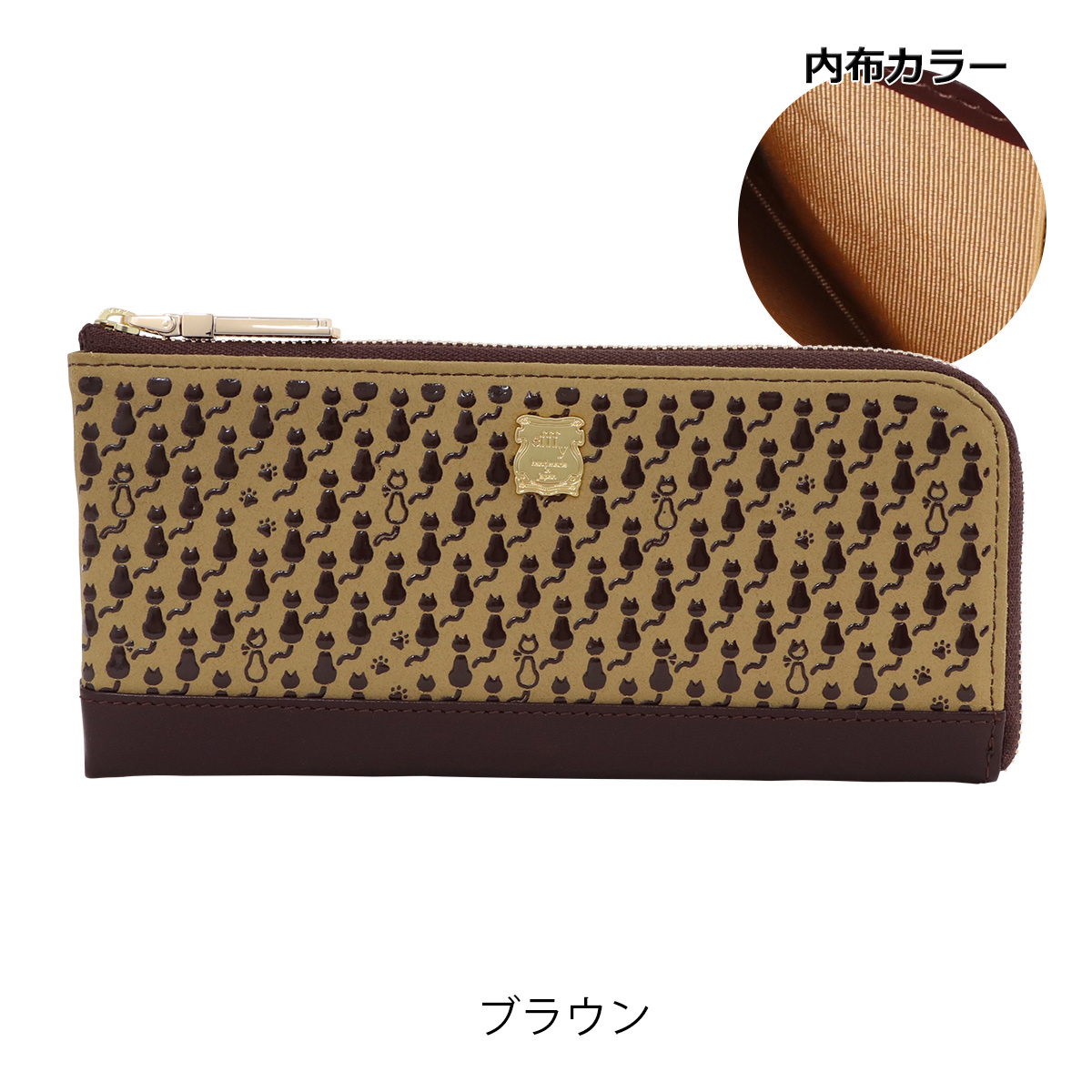 efffy（エフィー） 長財布 L字ファスナー レディース PD3-32 efffy