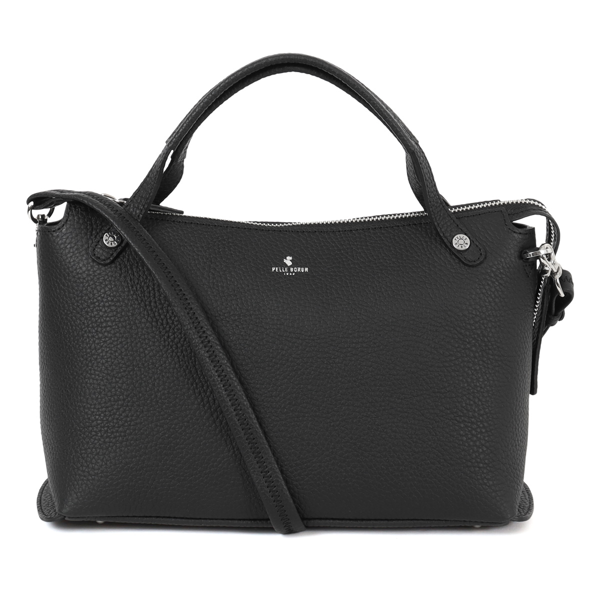 ペレボルサ トートバッグ 2WAY レディース 日本製 4775 レネット PELLE BORSA ショルダーバッグ ミニトート 本革 冠婚葬祭 フォーマル 結婚式の画像