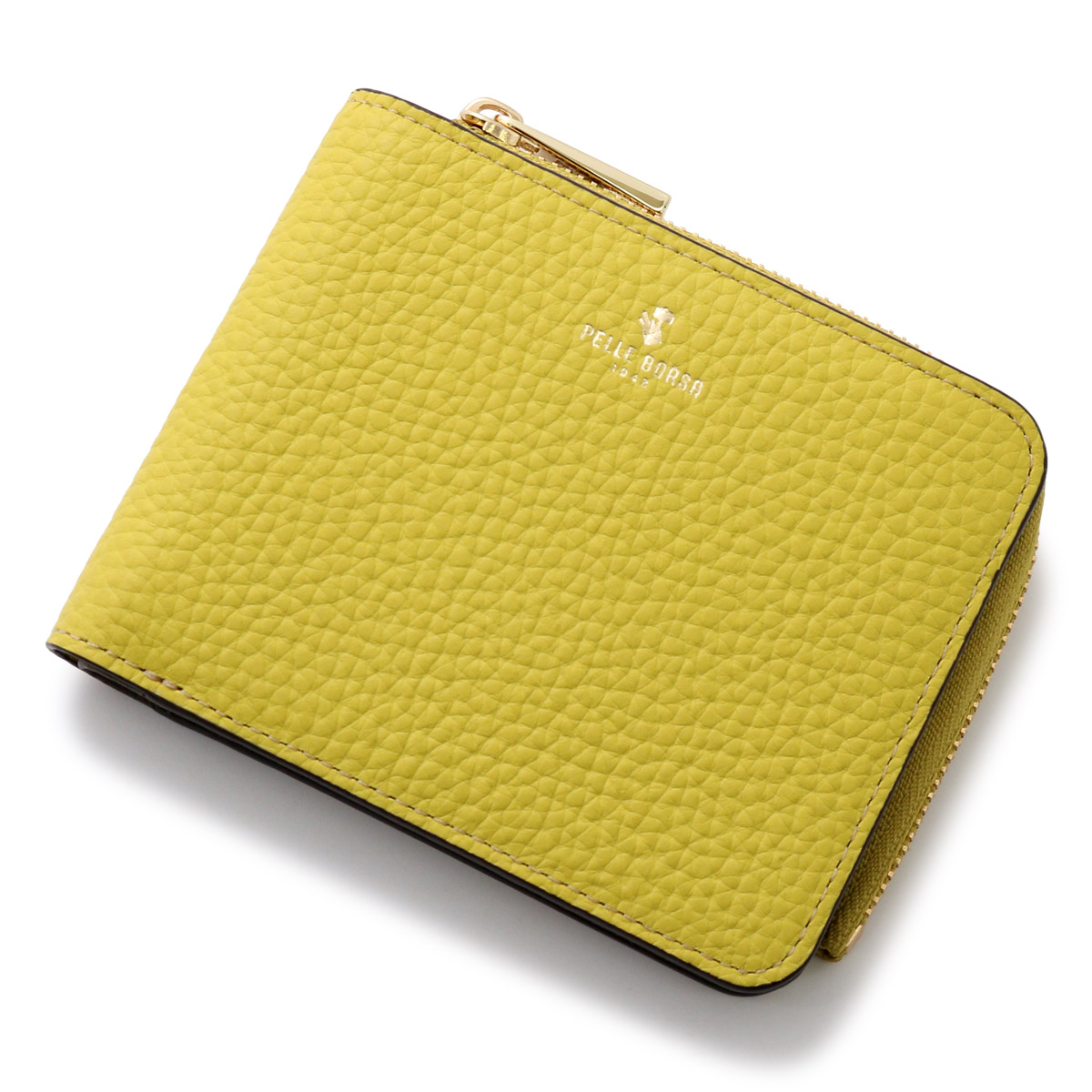 PELLE BORSA ペレボルサ 財布 二つ折り 本革 薄型 薄い