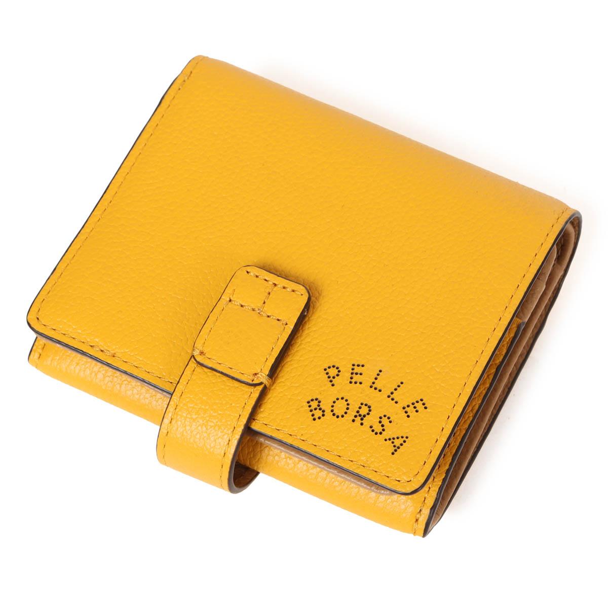 ペレボルサ 財布 二つ折り ミニ財布 二つ折り財布 本革 レディース 7202 ベリーグッズ PELLE BORSA コンパクト 小さめ レザー 牛革の画像