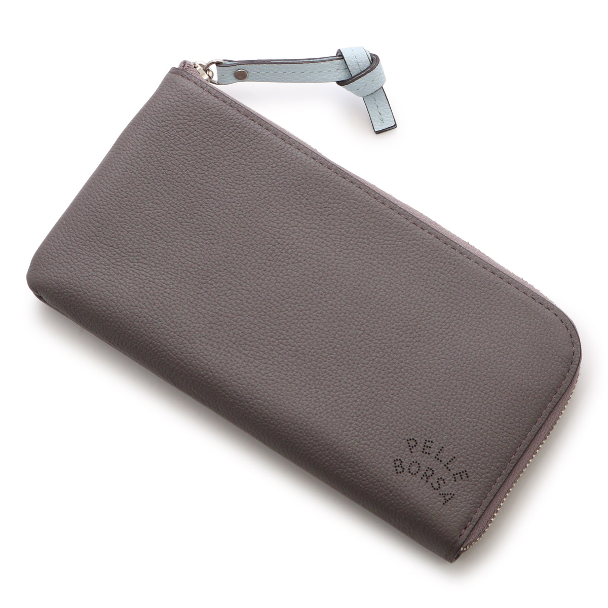 ペレボルサ 長財布 本革 L字ファスナー レディース 7204 ベリーグッズ PELLE BORSA 薄い 薄マチ コンパクト レザー 牛革の画像
