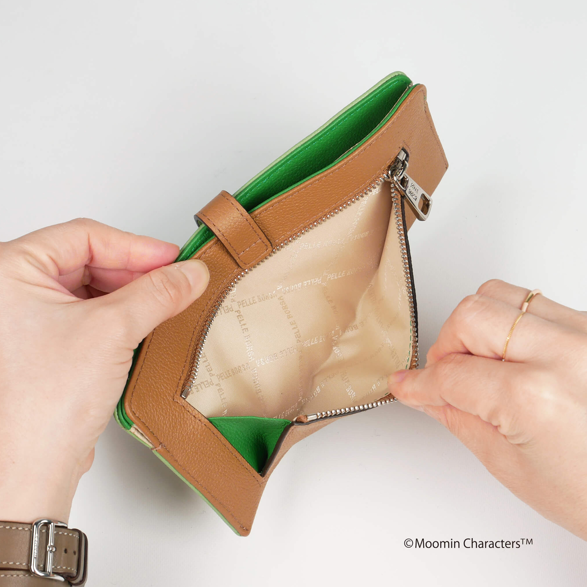 PELLE BORSA ムーミン ペレボルサ 長財布 本革 スナフキン