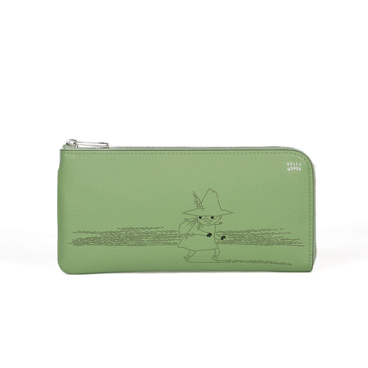 PELLE BORSA（ペレボルサ） ムーミン 長財布 本革 L字ファスナー