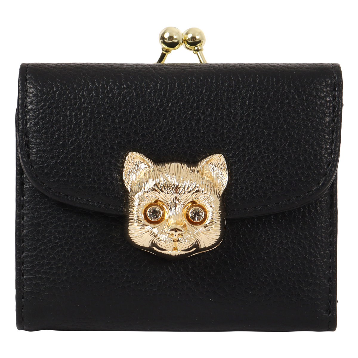 PAUL&JOE（ポール＆ジョー） アクセソワ 三つ折り財布 猫 がま口 財布