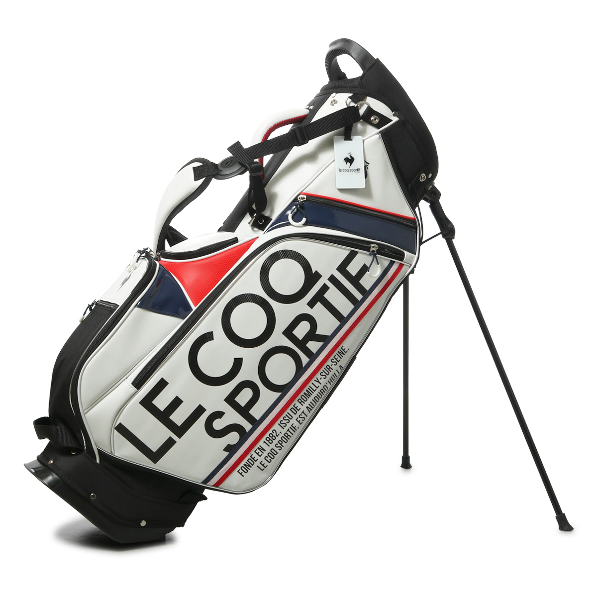 ルコックスポルティフ ゴルフ キャディバッグ スタンド型 4分割 9型 47インチ対応 3kg メンズ QQBVJJ04 le coq sportif  ゴルフバッグ