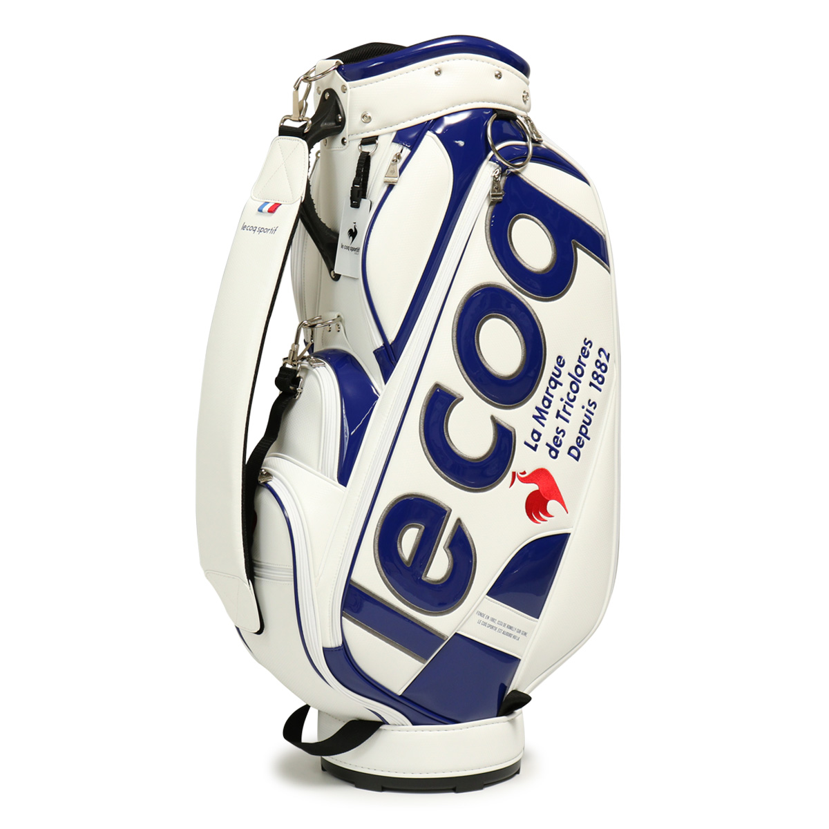 ルコックスポルティフ ゴルフ キャディバッグ カート型 6分割 9.5型 47インチ対応 3.4kg グラフィックデザイン QQBWJJ04 le  coq sportif | ゴルフバッグ