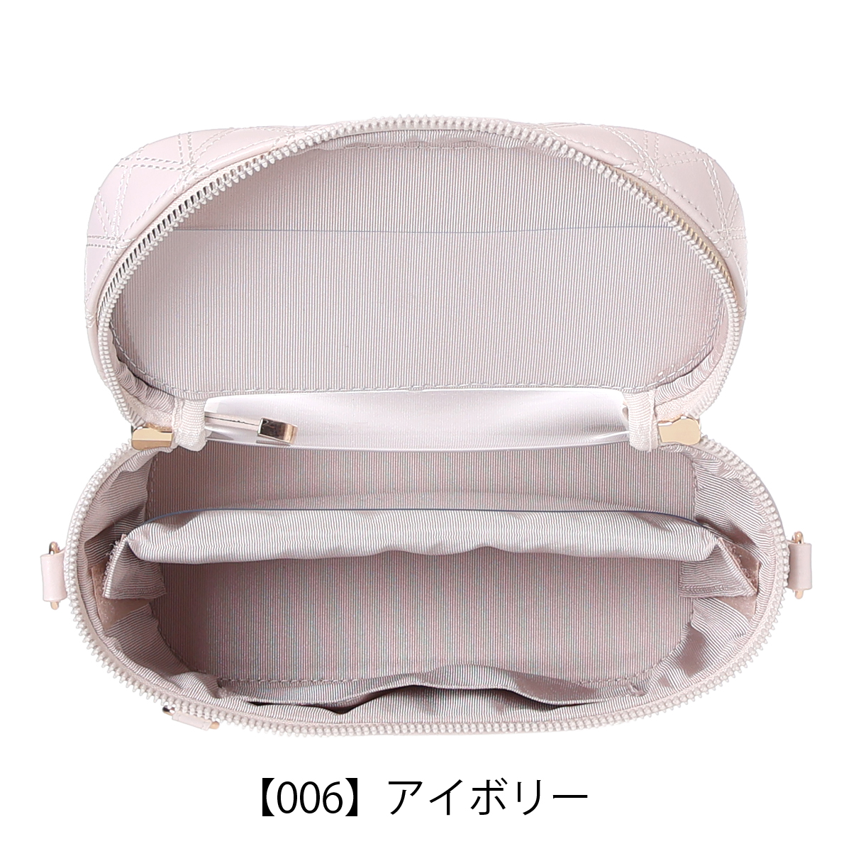 クリアバッグ 推し活バッグ バニティバッグ 合皮キルトバニティ2WAY