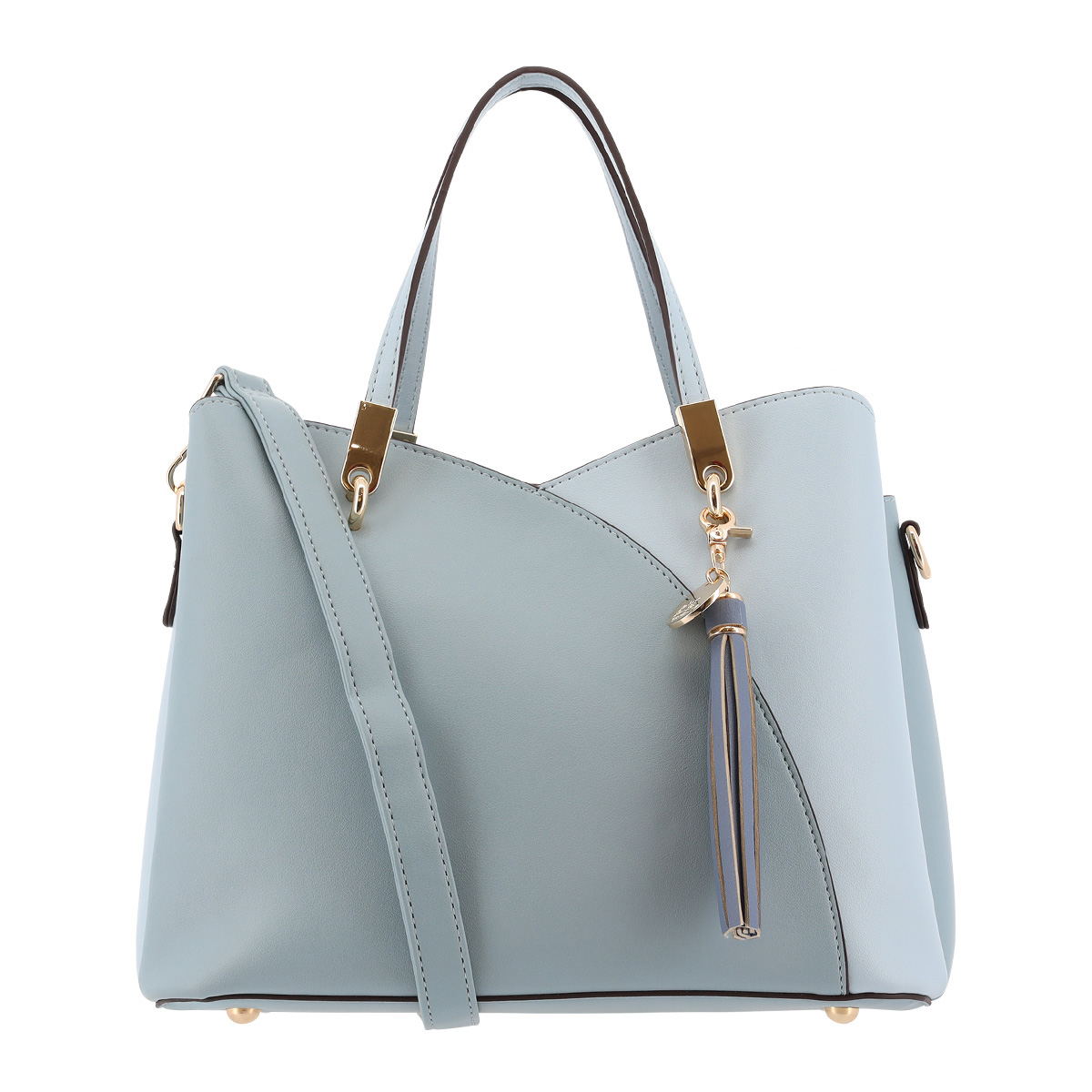 新品タグなし◯charmantsac シャギー バッグ ブルーグレー charmantsac