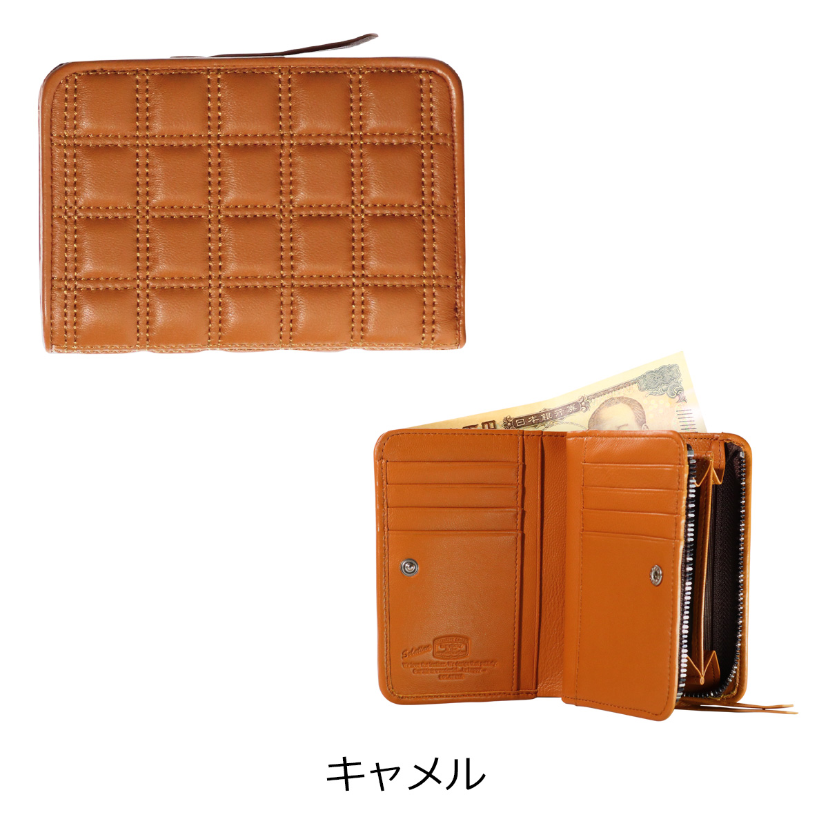 SOLATINA（ソラチナ） 二つ折り財布 折り財布 二つ折り L字ファスナー