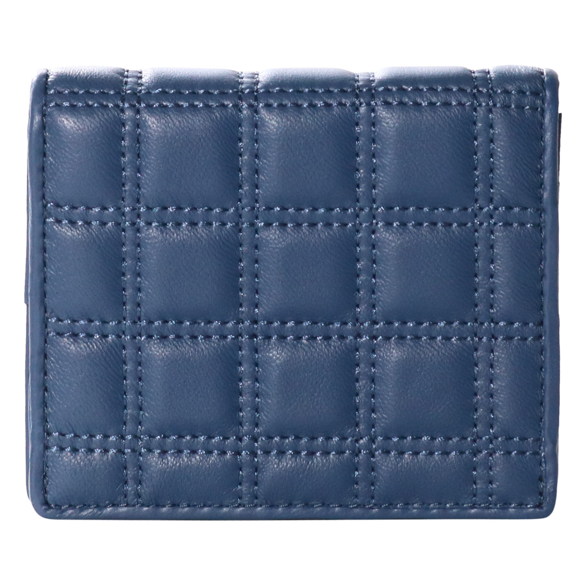 SOLATINA 革財布 箱付き 未使用 二つ折り財布 ブルー ソラチナ SOLATINA（ソラチナ） 二つ折り財布 折り財布 二つ折り ミニ財布