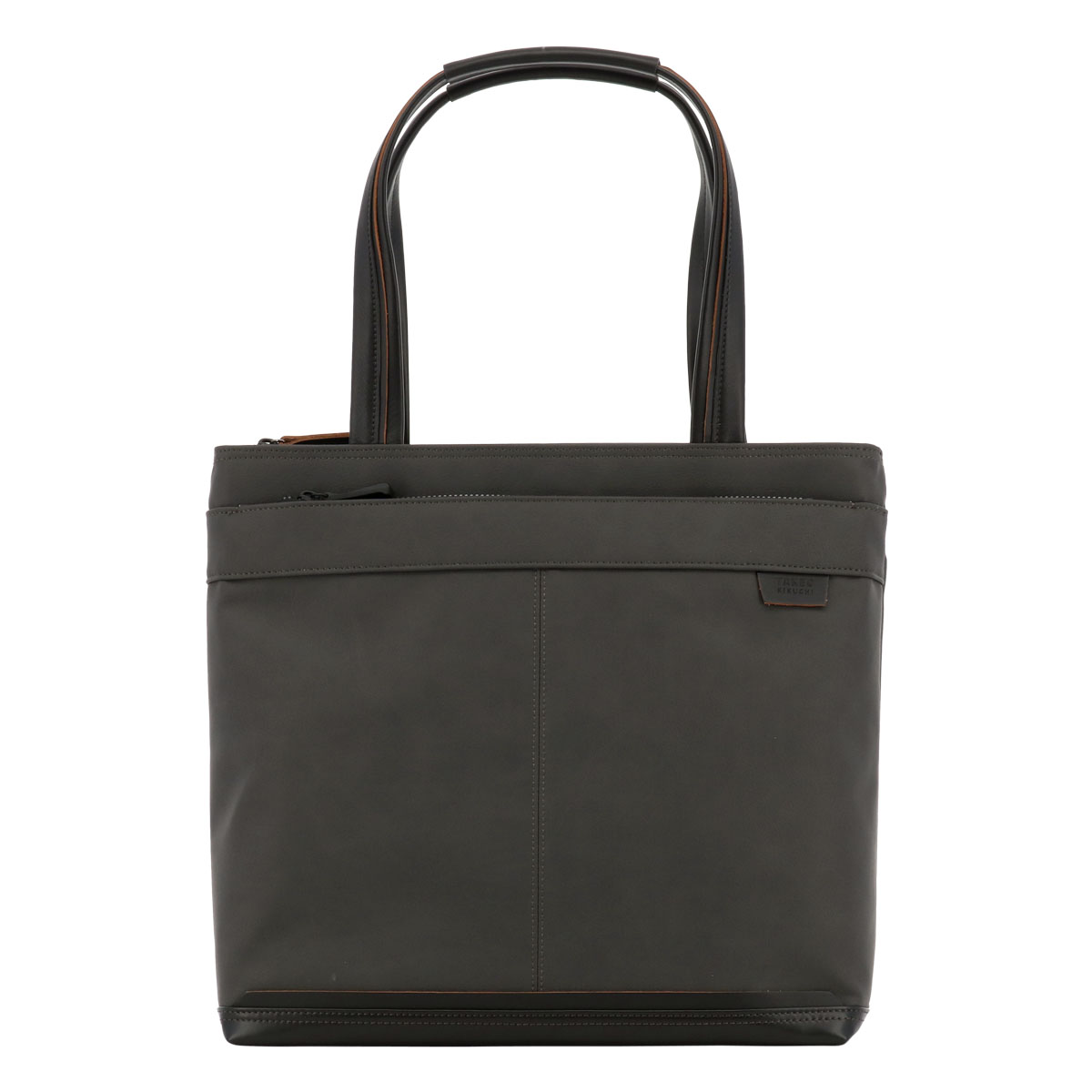 タケオキクチ　レザービジネスバッグ ブラック/グレーツートンカラー　美品 TAKEO KIKUCHI（タケオキクチ） 最大51% 5/3限定 ビジネスバッグ