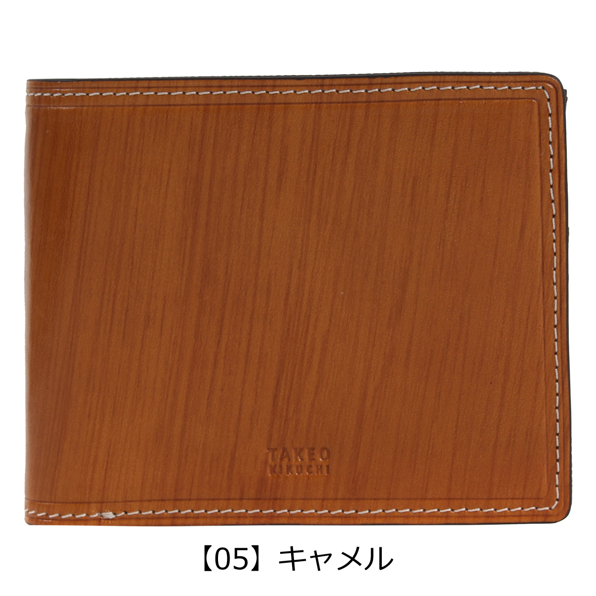 TAKEO KIKUCHI（タケオキクチ） 財布 二つ折り 本革 二つ折り財布