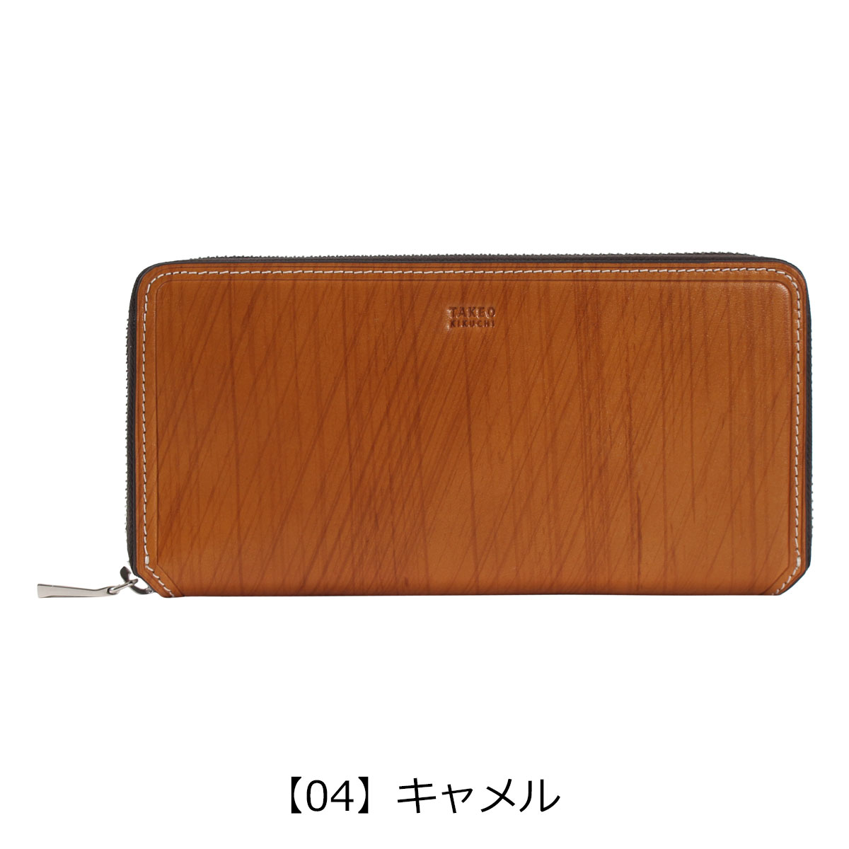 TAKEO KIKUCHI（タケオキクチ） 長財布 本革 ラウンドファスナー